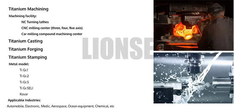 Precision CNC Titanium Machining Parts Manufacturing